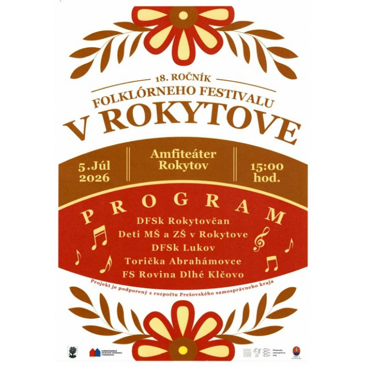 Folklórny festival v Rokytove